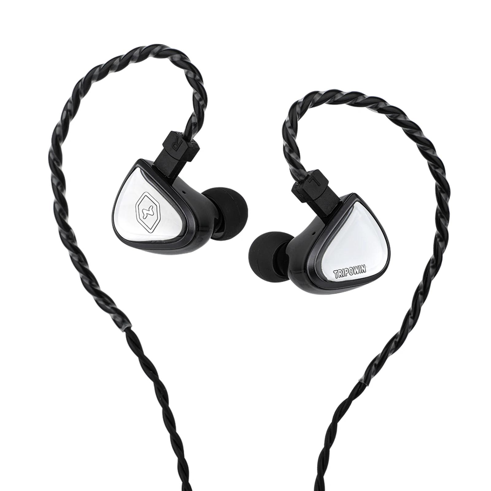 Tripowin x 0DiBi: Vivace 10mm diaphragme en titane pilote dynamique IEM Hifi écouteurs avec câble Au