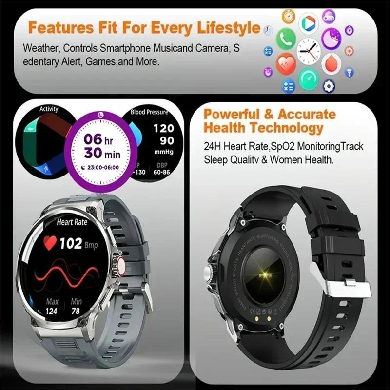 2026 Nouvelle montre intelligente ultra AMOLED 1,85 pouces, piste GPS, appel Bluetooth HD ; Grande b
