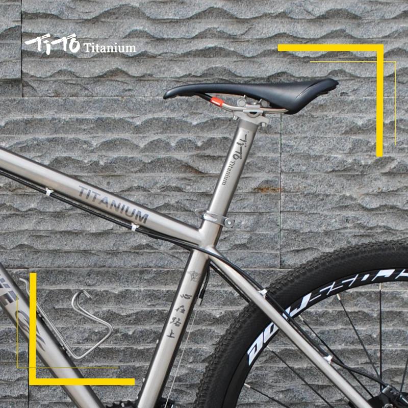 Tige de dégager de vélo en alliage de titane Tito, tige de dégager de vélo de route VTT, tête en alu