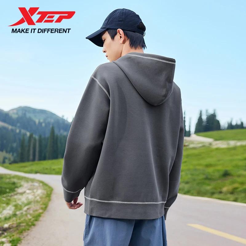 Sweat à capuche Xtep unisexe - Confort doux pour loisirs et sport extérieur automne