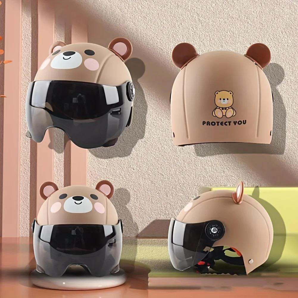Casque d'équitation pour enfant réglable apparence Adorable Ultra-léger absorbant les chocs ABS enfa