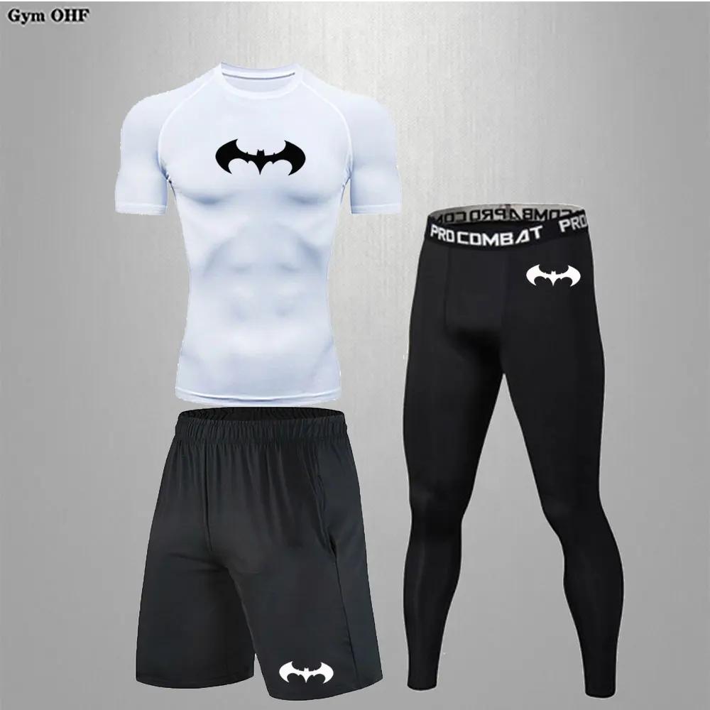 Chemises de compression sportives noires pour hommes - Rashguard pour gym, fitness et arts martiaux
