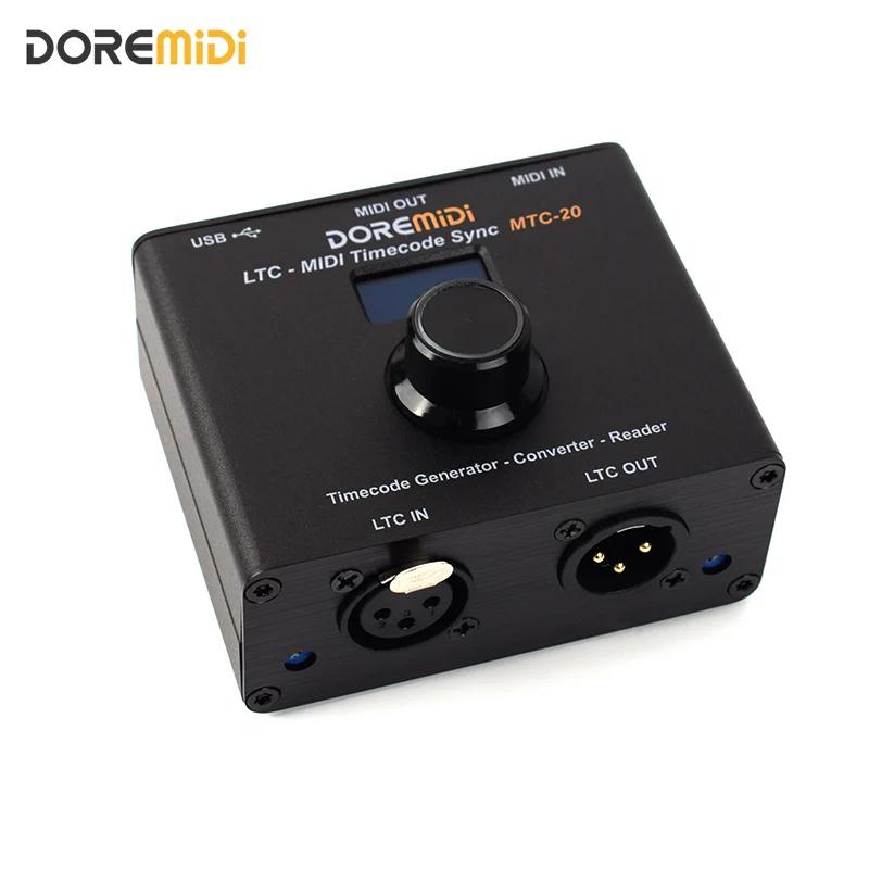Dispositif DOREMIDI LTC-MIDI Timecode Sync (MTC-20) pour synchroniser le code temporel MIDI et le co