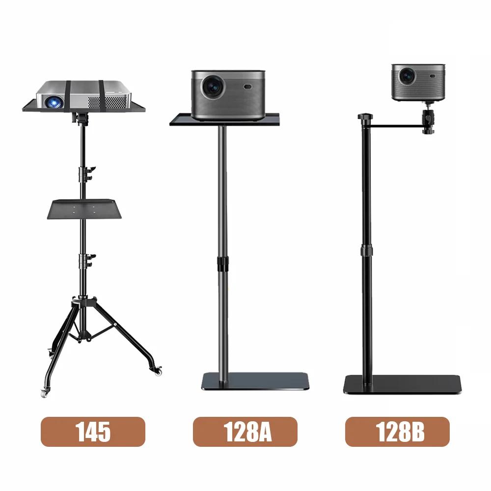 Trépied de projecteur 145 cm, support pour ordinateur portable, hauteur réglable de 23 à 63 pouces, 