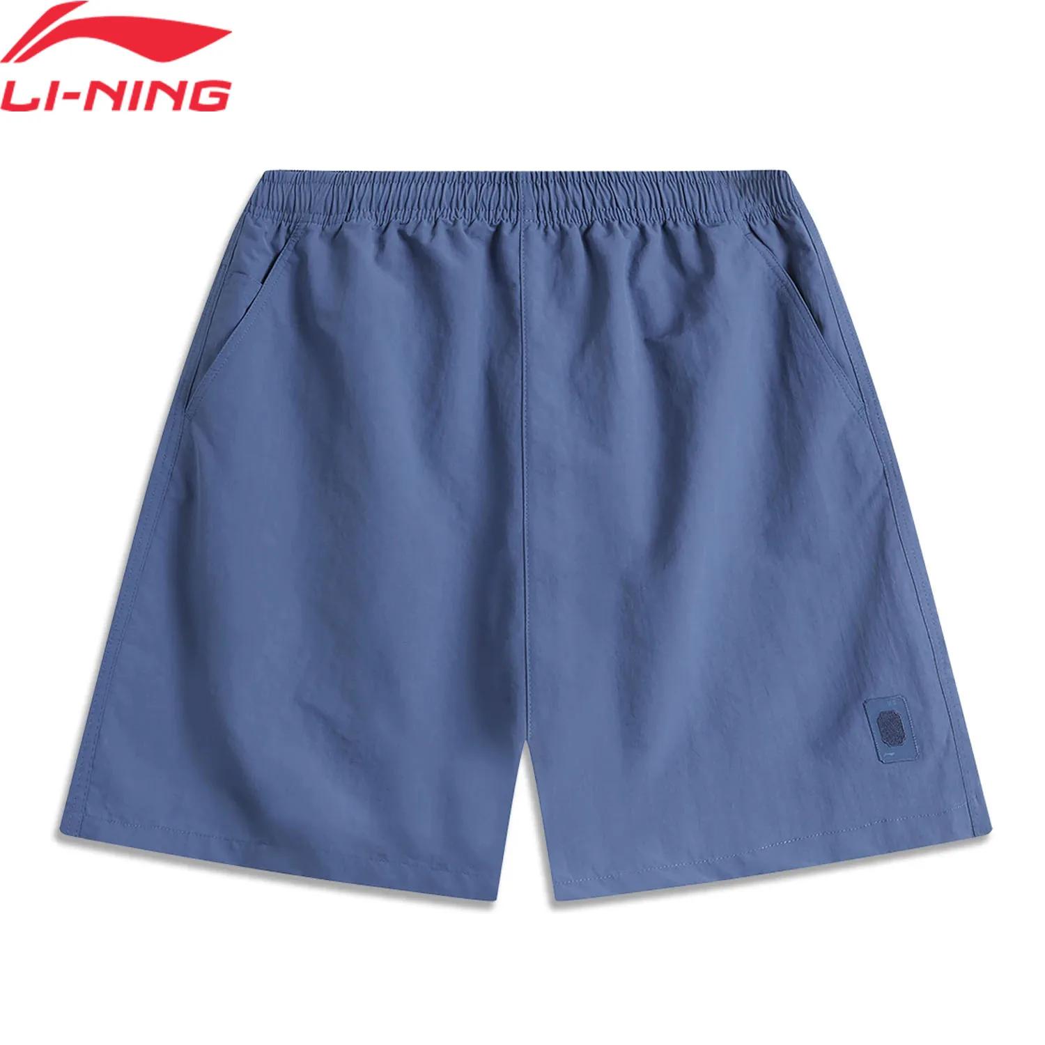 Short de sport homme Li-ning PROOF SMART coupe régulière doublure confortable décontracté AKSU513