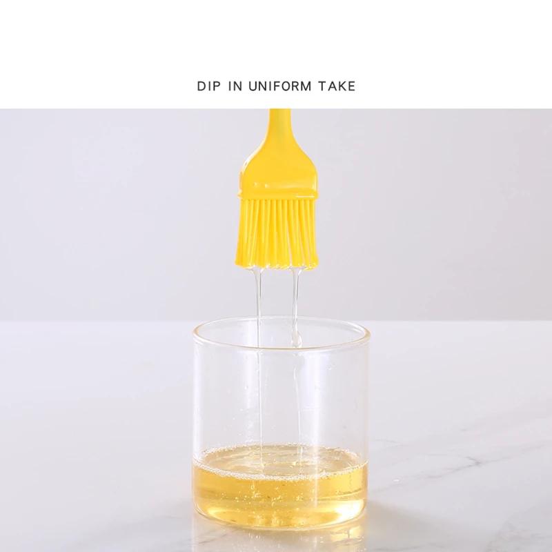 Brosse à huile en Silicone de qualité alimentaire, brosse à badigeonner pour Barbecue, brosse à pâti