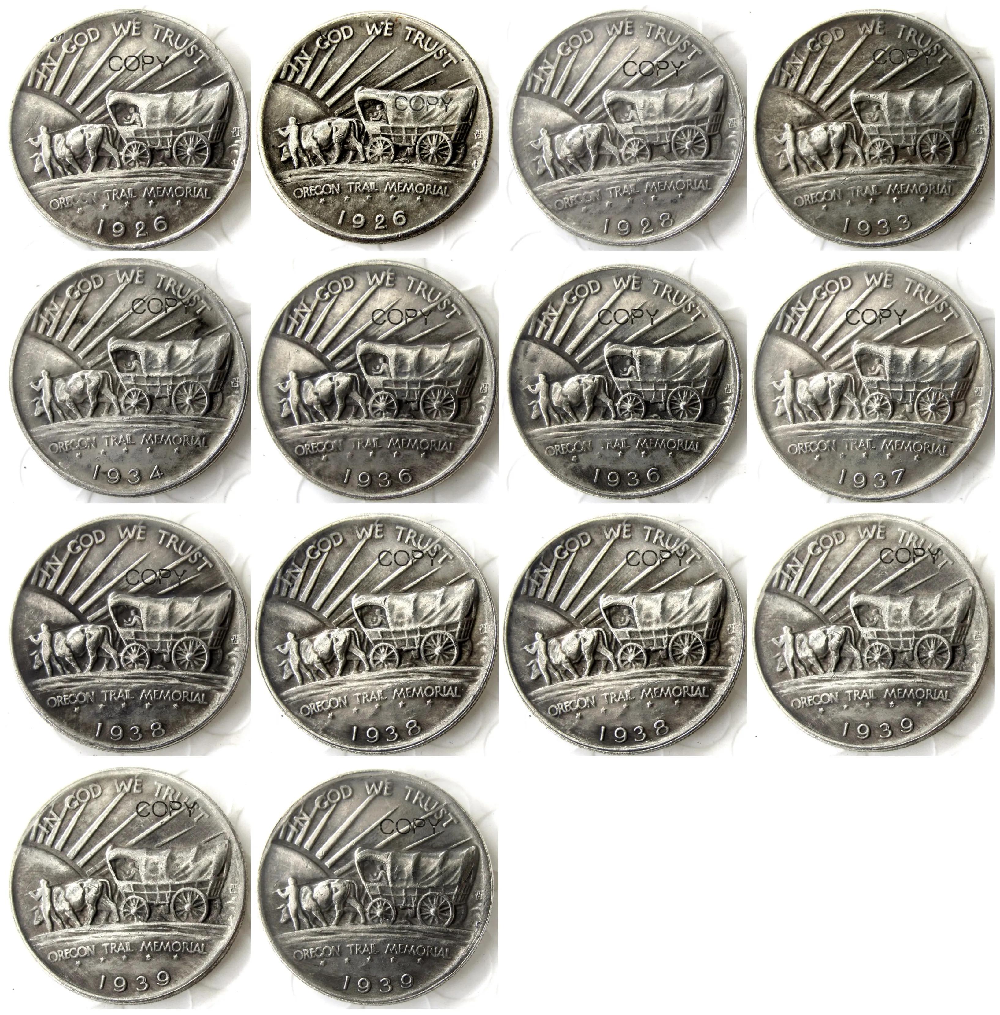 USA 1926-1939-PSD Oregon commémoratif demi-Dollar plaqué argent copie pièce