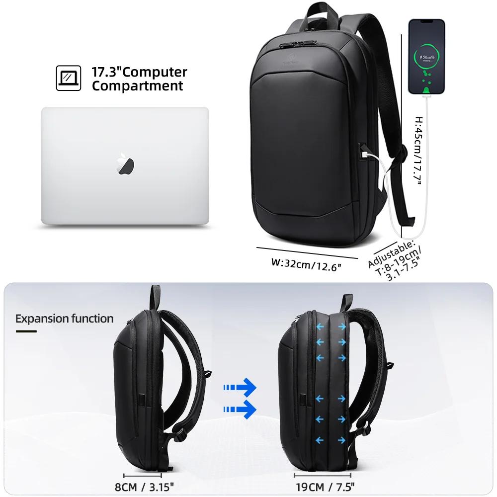 Heroic Knight Sac à dos pour ordinateur portable pour homme 17 pouces Sac à dos d'affaires Sac à dos