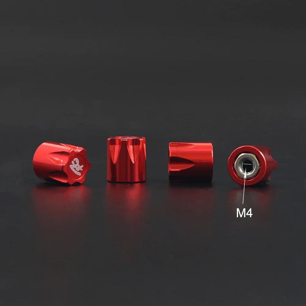 Capuchon central de jante de roue en métal, capuchon anti-poussière, écrou M4, 4 pièces pour voiture