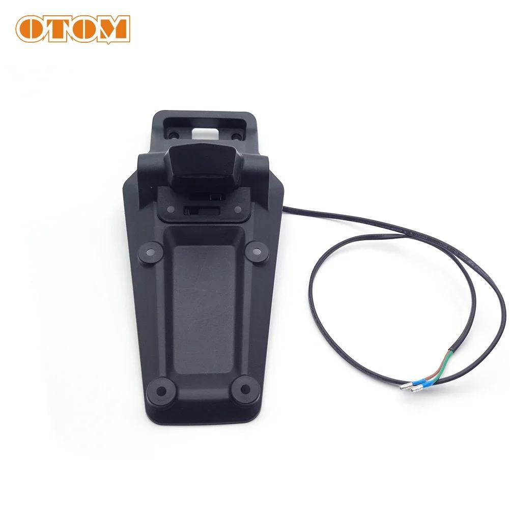 OTOM 19-21 moto garde-boue arrière feu arrière 12V LED feu arrière frein arrêt plaque d'immatriculat