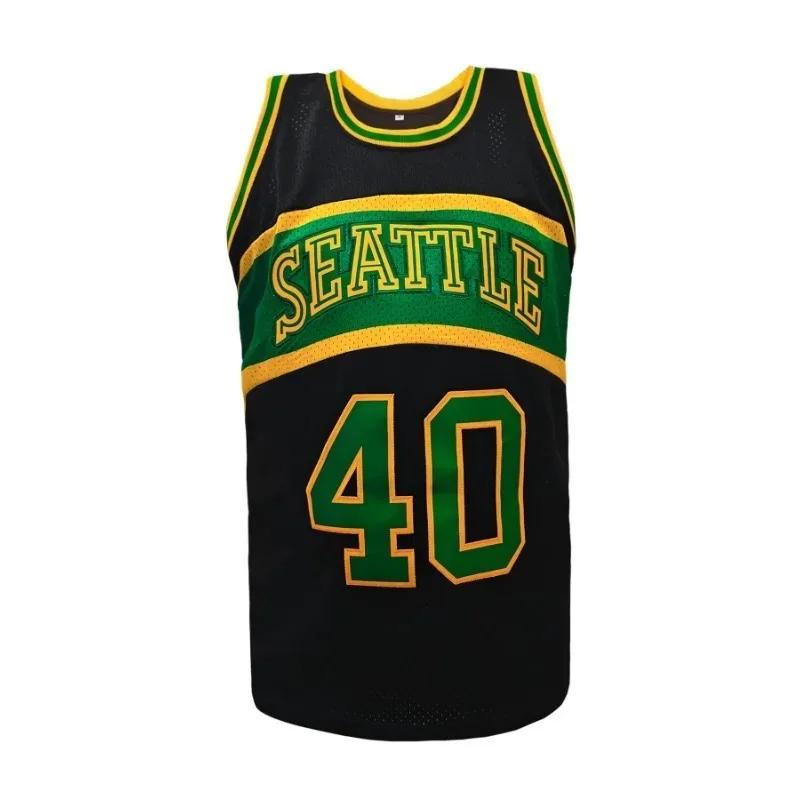Maillot de basket-ball pour hommes, lettres et chiffres brodés, gilet ample et respirant sans manche