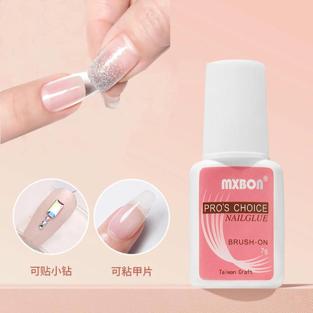 Colle professionnelle pour faux ongles, 7 g/bouteille, à séchage rapide, pour pointes d'ongles en ac