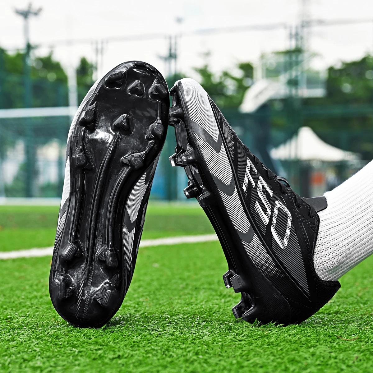 Chaussures de football basses populaires, clous cassés, styles unisexes TF et pointes FG, 2 couleurs