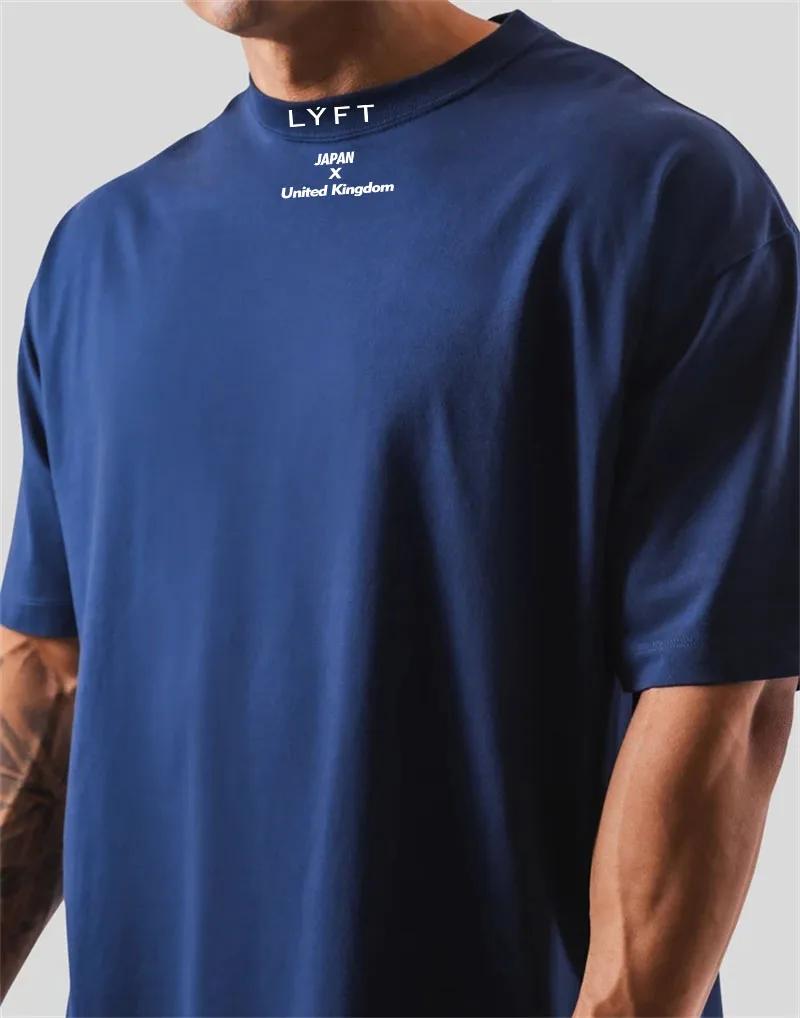 Japon et royaume-uni coton chemise de Sport Sport Fitness ample grande taille M-XXXL t-shirt hommes