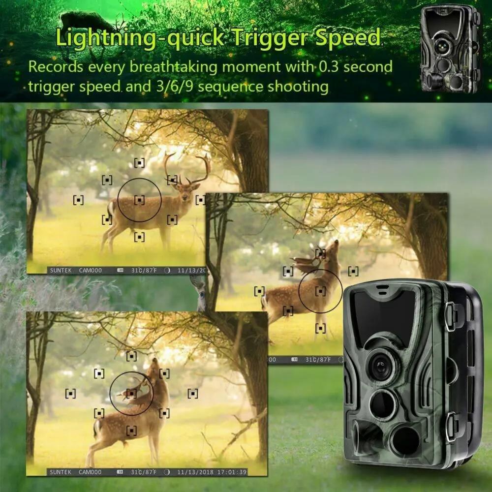 Caméra de chasse extérieure avec vision nocturne, HC80l'autorisation, caméra de repérage quelque par
