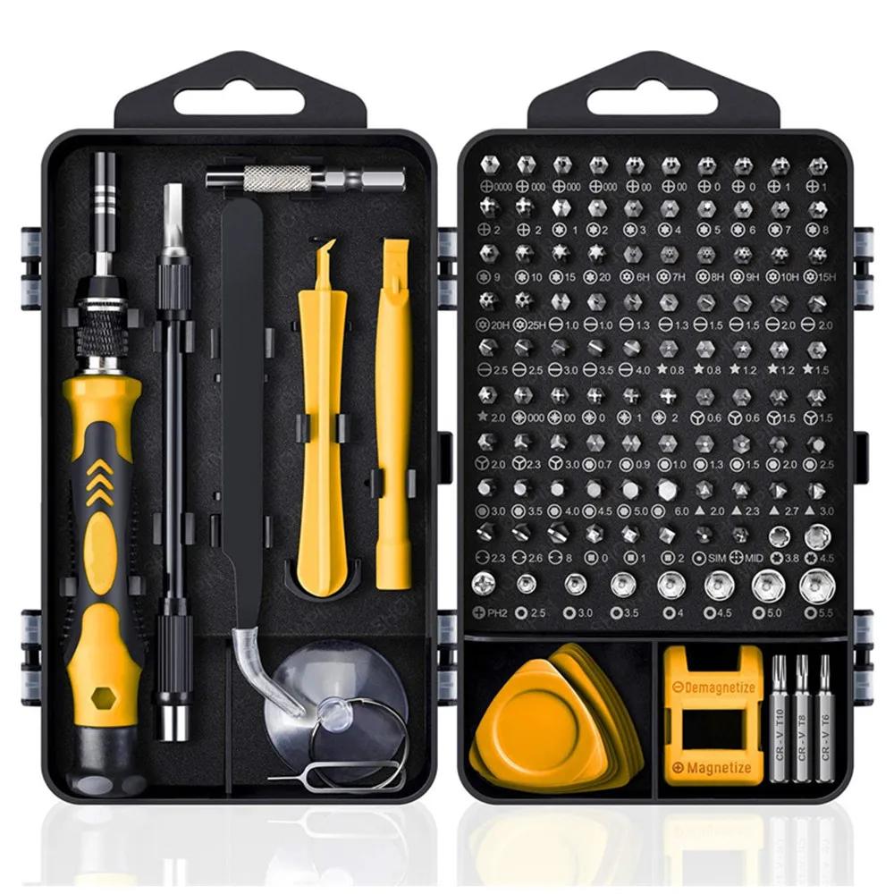 Kit de réparation d'ordinateur, Kit de tournevis magnétique pour ordinateur portable 122 en 1, jeu d
