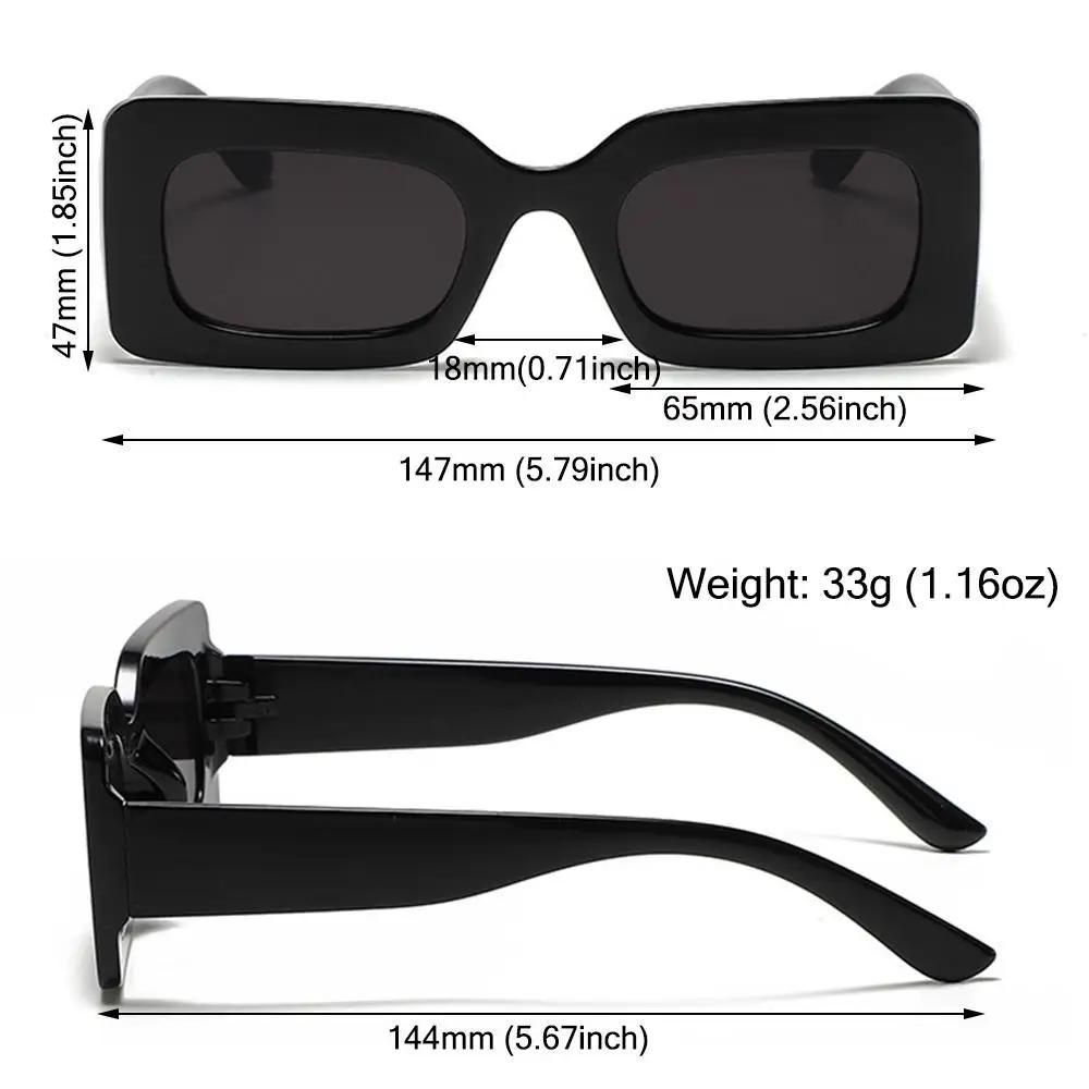 Lunettes de soleil rectangulaires à grande monture pour femmes, lunettes carrées violettes, lunettes