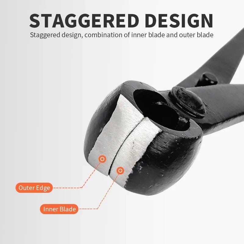 Onnfnag coupe-raine professionnelle coupe-bonsaï ciseaux à bord Concave outils de bonsaï en acier po