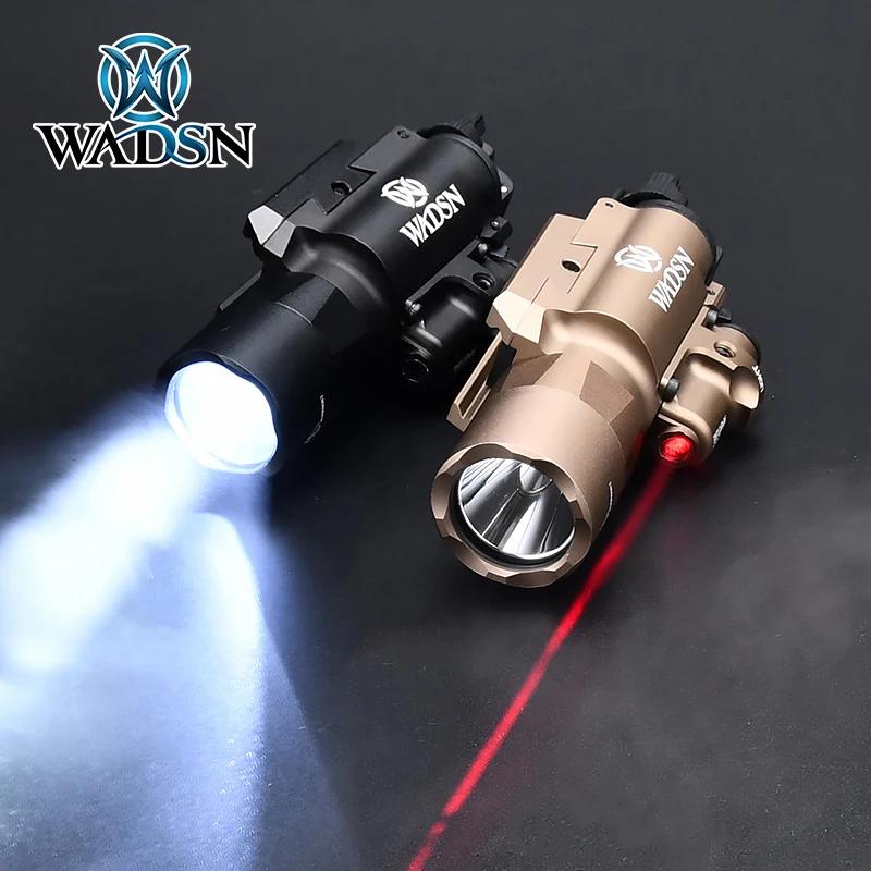 Lampe torche tactique WADSN X400U X400 Ultra avec indicateur laser rouge/vert, lampe pour pistolet G