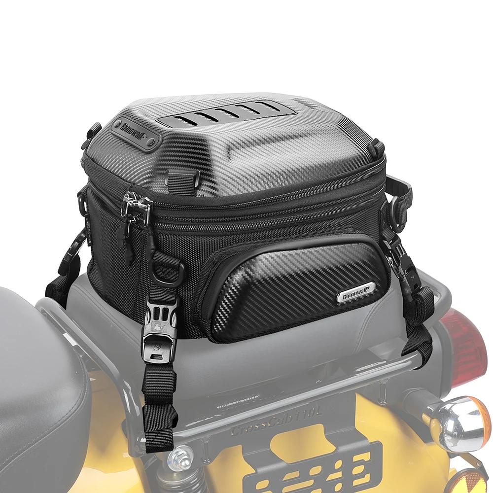 Rhinowalk sac de siège arrière de moto 12L-18L moteur extensible sac à dos à coque rigide en plein a