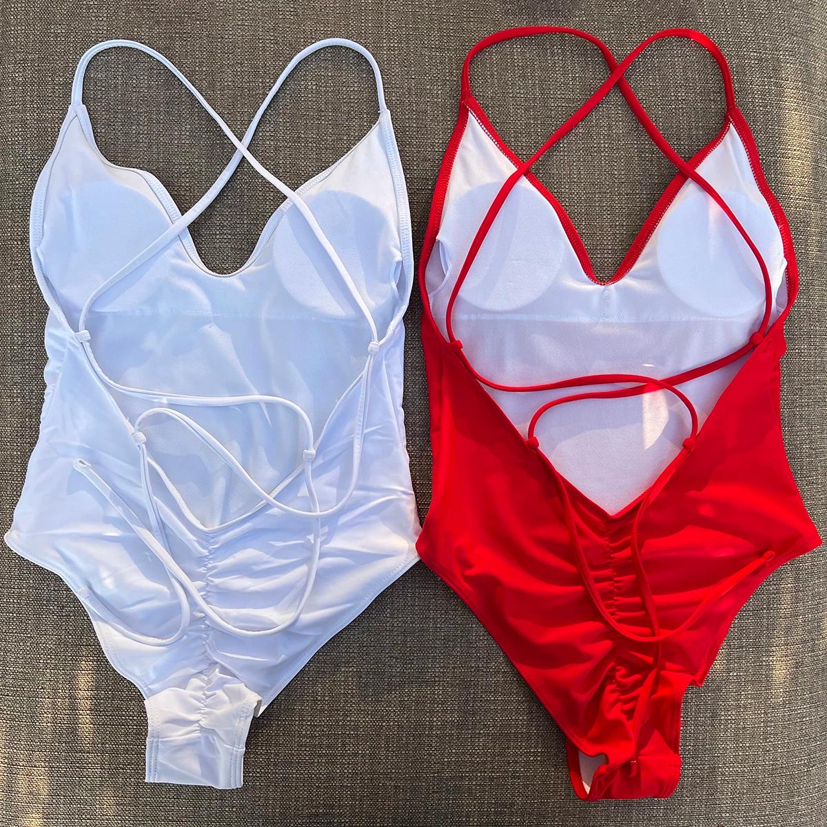 Maillot de bain une pièce sexy rembourré pour femme, idéal pour les anniversaires, les fêtes de grou