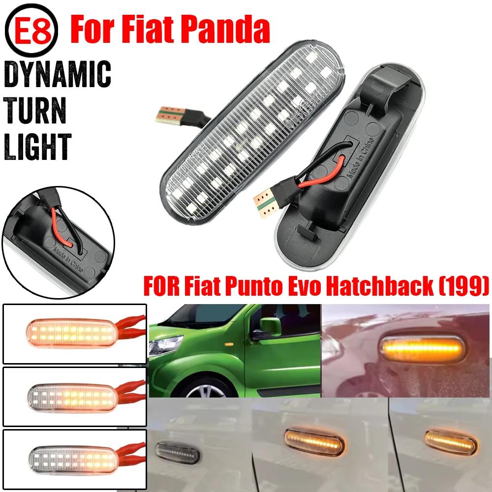 Clignotant LED dynamique, marqueur latéral, lampe répéteur pour Fiat Panda 169 Grande Punto Inkl Evo