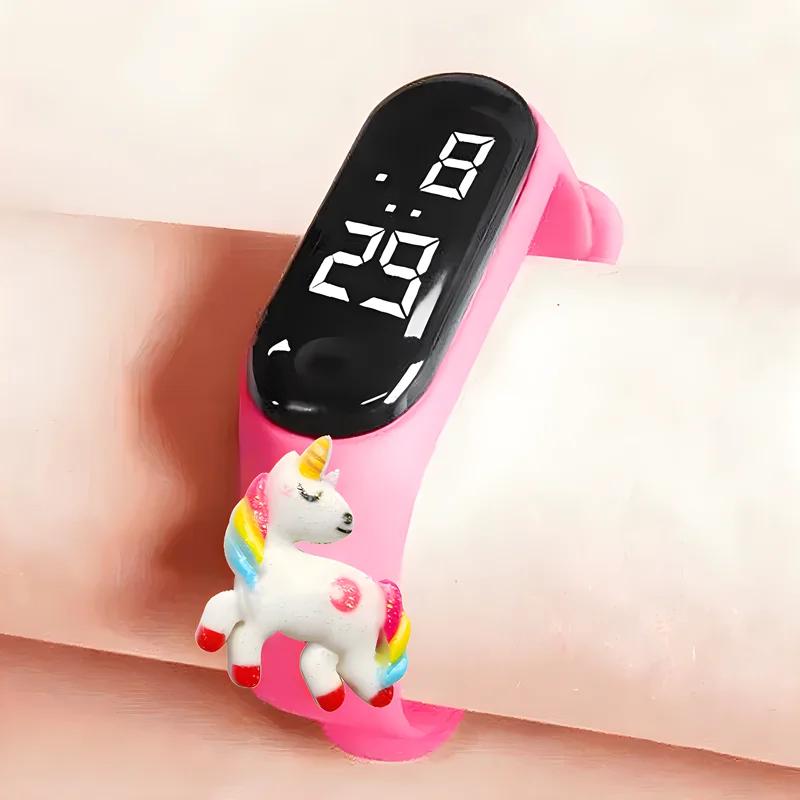 Montre de sport étanche pour enfants, dessin animé dinosaure licorne, jouets pour enfants, montre él