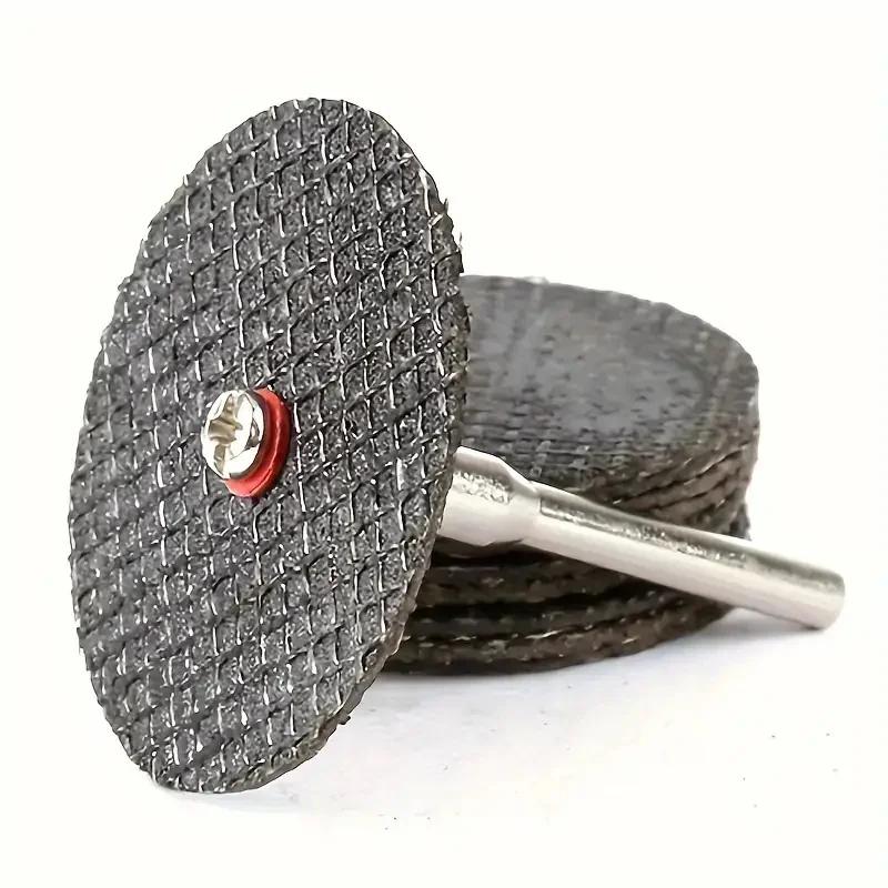 Disque à tronçonner converasif avec mandrins, meules pour accessoires, coupe du métal, outil lointai