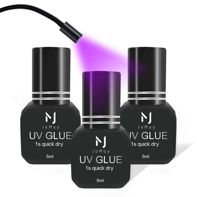 Colle à cils UV professionnelle JOMAY, séchage rapide 0,1s, tenue forte, faible odeur, adhésif non i