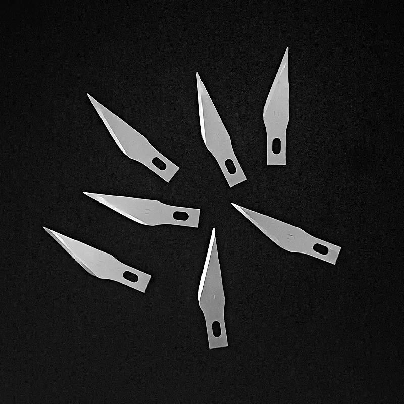 Lames de couteau de Scalpel en métal, lames de couteau à graver pour Sculpture sur bois, remplacemen
