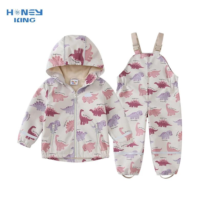HONEYKING ensembles de vêtements pour enfants imperméable costume bébé salopette imperméable pantalo