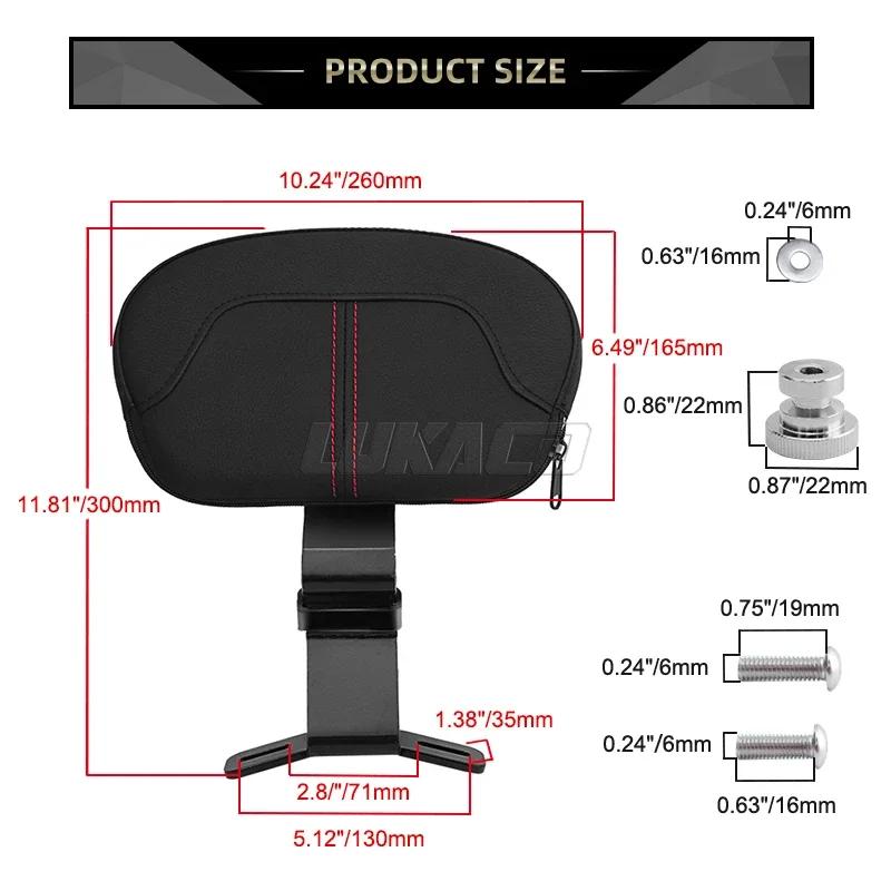 Appui-dos de conducteur avant de moto, Sissy Bar, Mount Pad Parts, Harley Touring Road King, Calcula