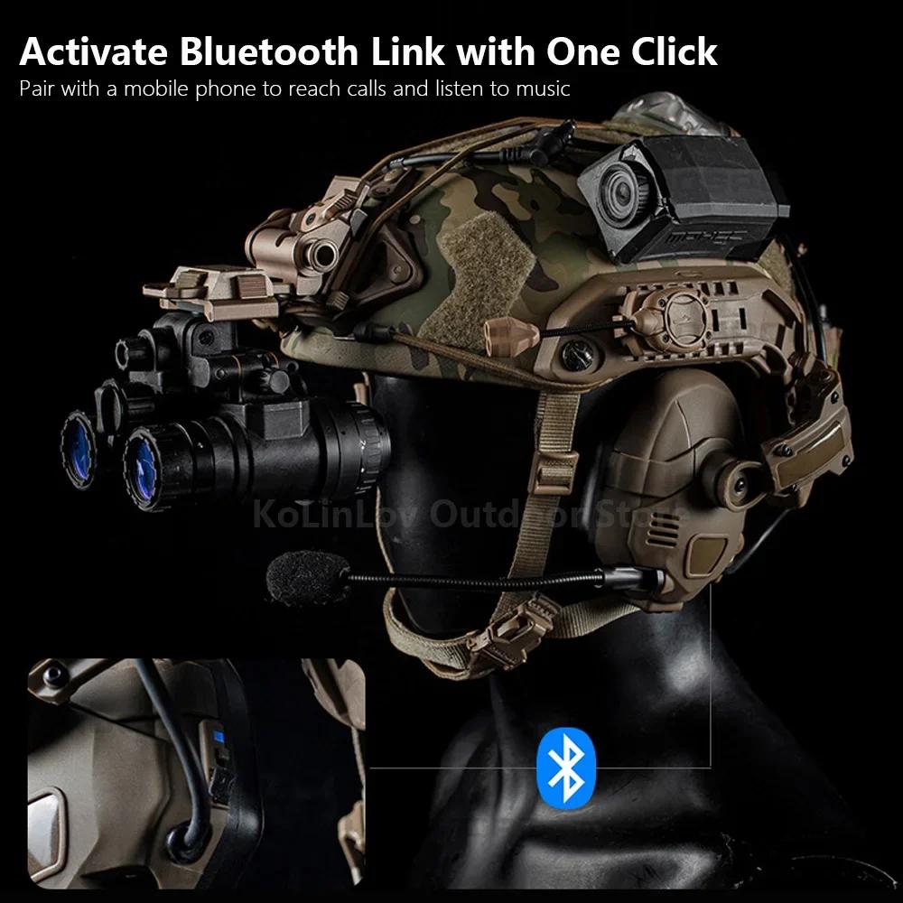 Casque DulBluetooth à réduction de bruit pour coque de noyau OPS et casque de M-LOK Wendy chasse tir