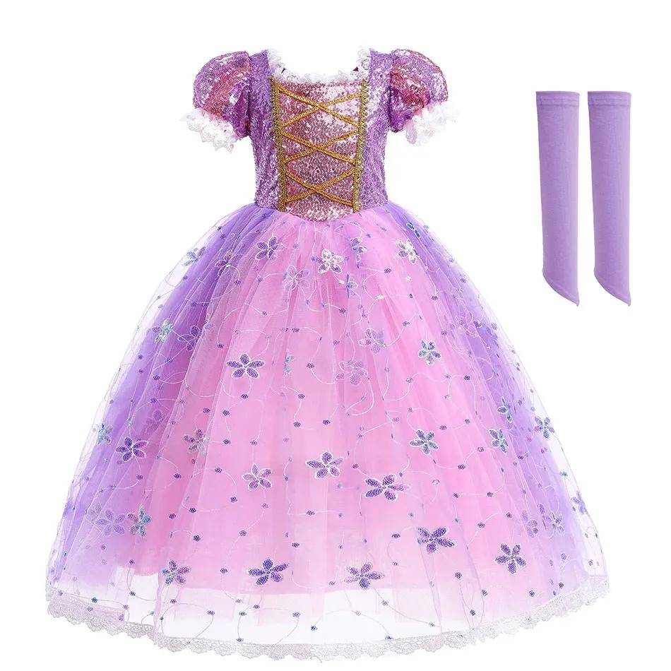 Costume cendrillon pour enfants, robe de princesse pour filles, raiponce, blanche-neige, Belle Jasmi