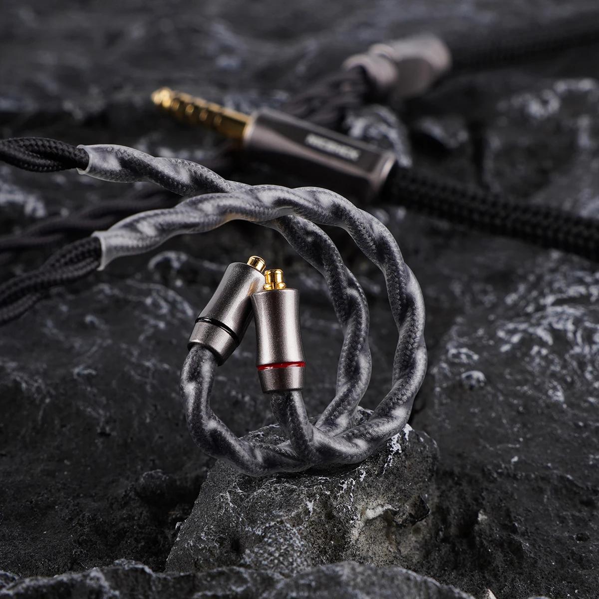 NICEHCK AceOrpheus câble 8N OCC HIFI IEM fil Audio 4.4mm équilibré MMCX/2Pin pour moniteur intra-aur