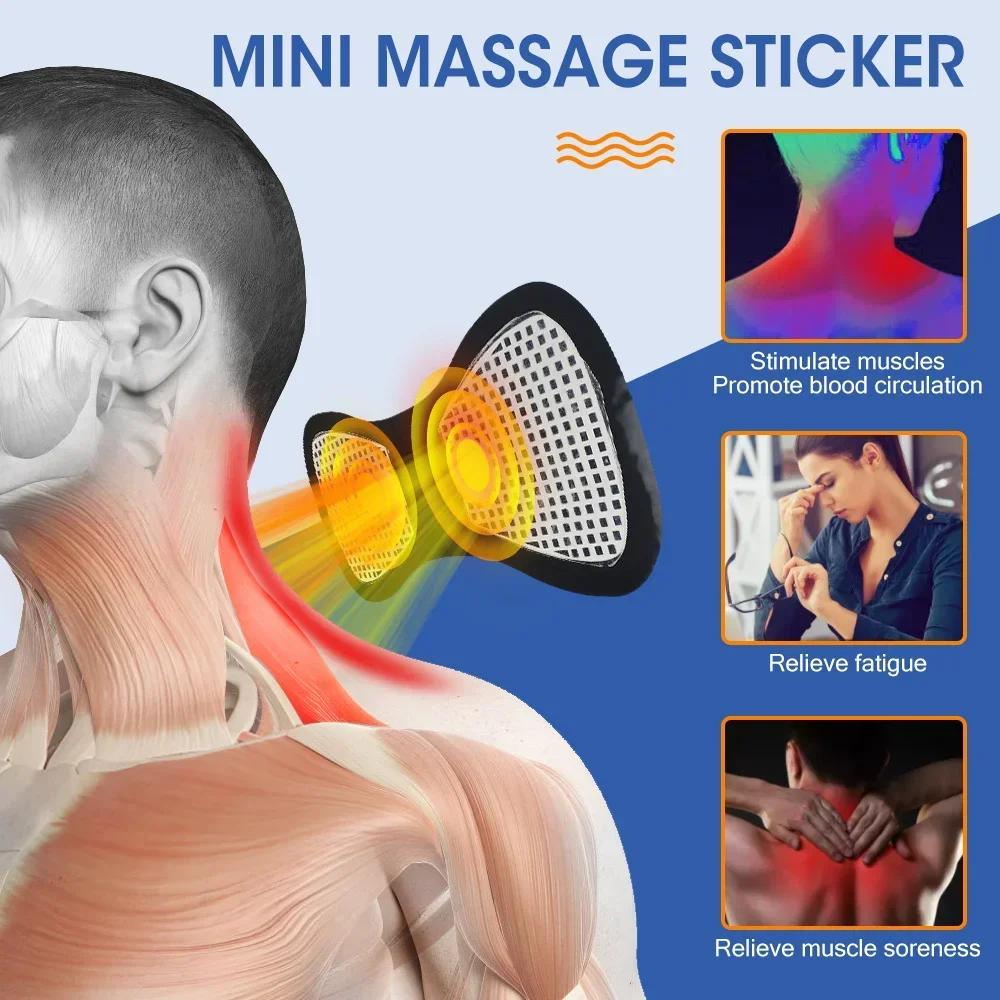 Masseur électrique de cou EMS, stimulateur de Massage musculaire, Instrument basse fréquence, patchs