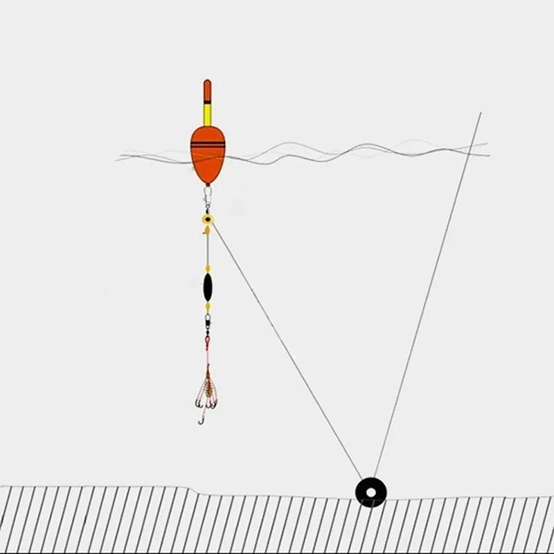 30 pièces/ensemble flotteur de pêche Bobber arrête les haricots spatiaux connecteurs mer eau salée o