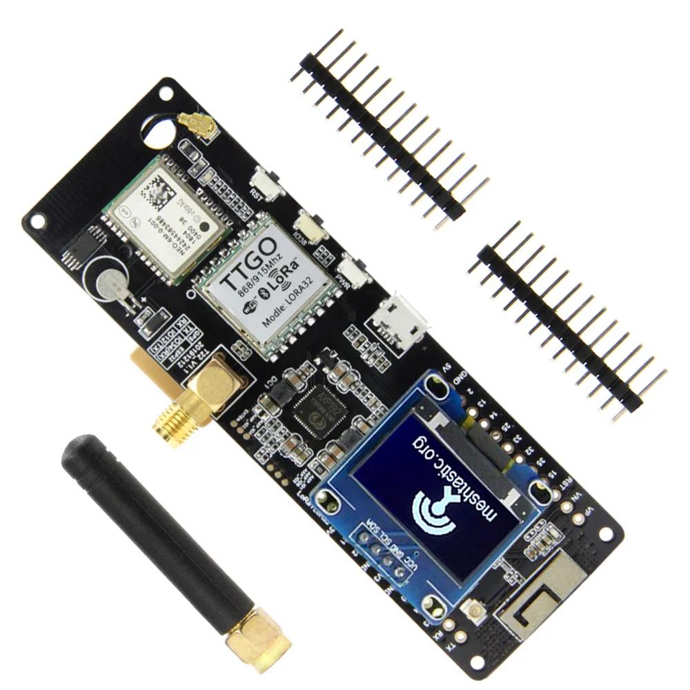 LICircGO®TTGO Meshtastic T-Beam V1.1 ESP32 433/868/915/923Mhz WiFi BT ESP32 GPS NEO-6M SMA 18650 sup