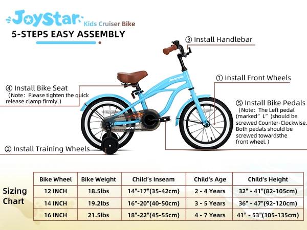 Vélo avec roue d'entraînement pour enfants, 12/14/16 pouces, 6 documents, bicyclette de princesse, p