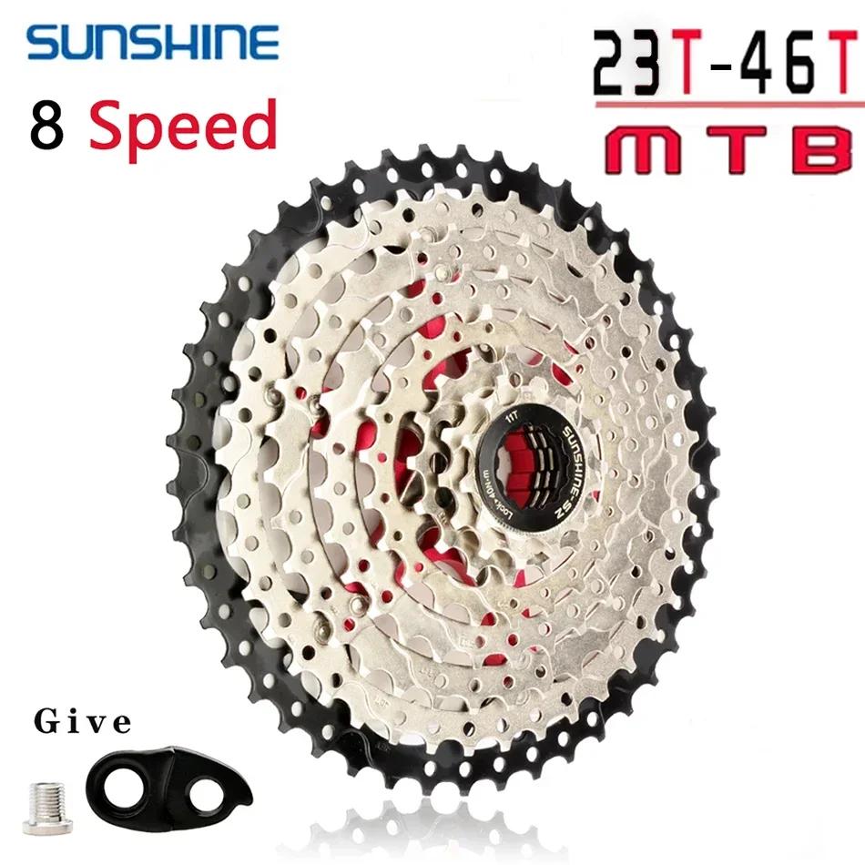 Stalshine-Cassette VTT 8 vitesses 8V K7 11 46, roue libre en acier, volant d'inertie, pignons de vél