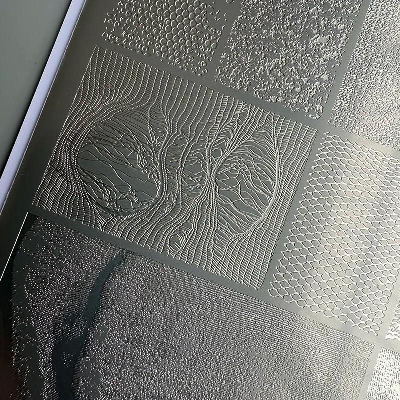 XMQ NAIL ART STAMPING PLATES DESIGNS DE LACE IMAGEPLATES STYLE DENIM TEMPLATÉ