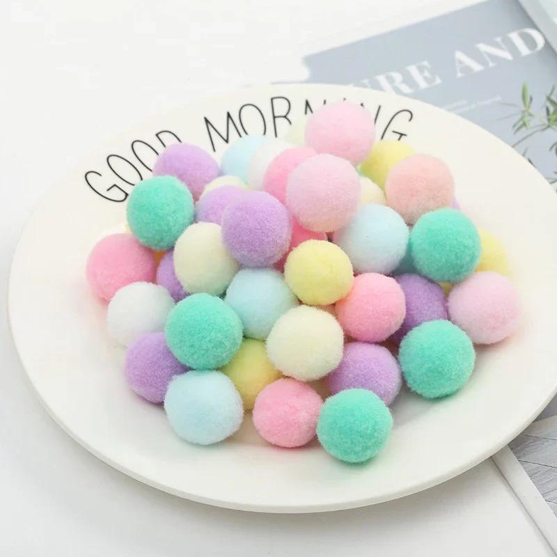 Boules de Pompon 8mm 10mm 15mm 20mm 25mm 30mm, pompons moelleux, artisanat, bricolage, jouet pour en