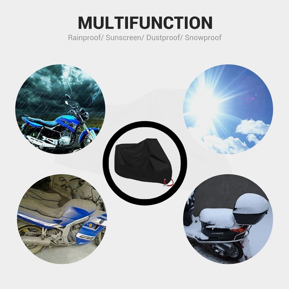 Housse de moto imperméable toutes saisons, anti-poussière, protection UV, pour l'extérieur et l'inté