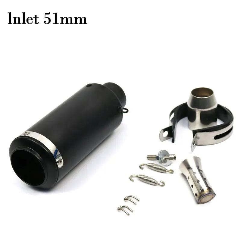 Tuyau d'échappement sc pour moto r6 racing, 51mm 60mm, adapté au silencieux micropole GP-project, éc