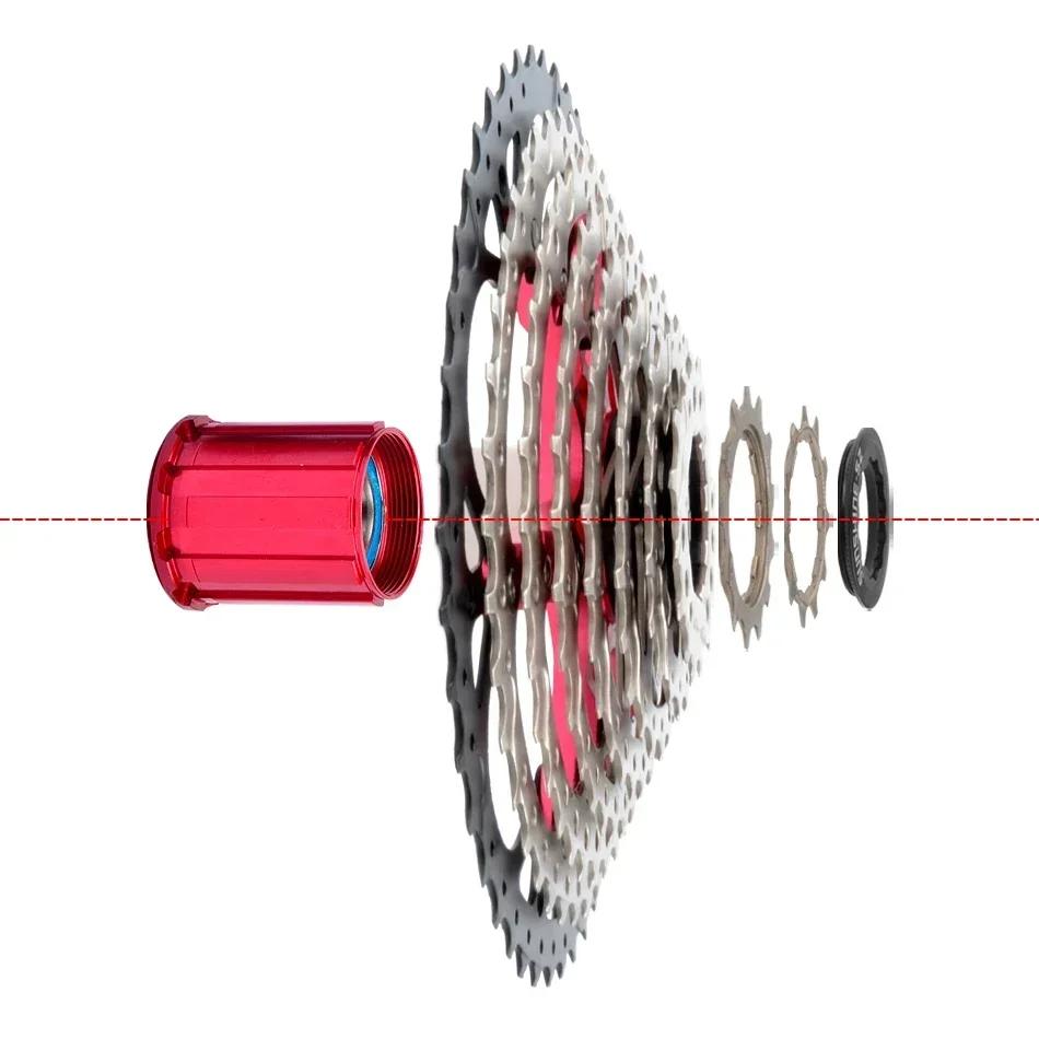 Stalshine-Cassette VTT 8 vitesses 8V K7 11 46, roue libre en acier, volant d'inertie, pignons de vél