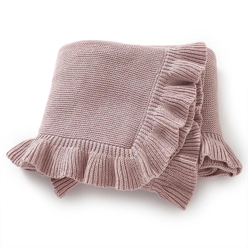 Couvertures en Tricot Solide pour Nouveau-né, Nourrisson, Enfants, Garçons, Bol, Poussette, Pépinièr