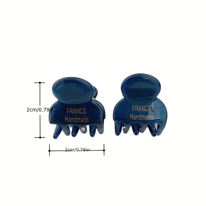 Mini pinces à cheveux en acétate pour femmes, épingles latérales, petite taille, requin, doux, migno
