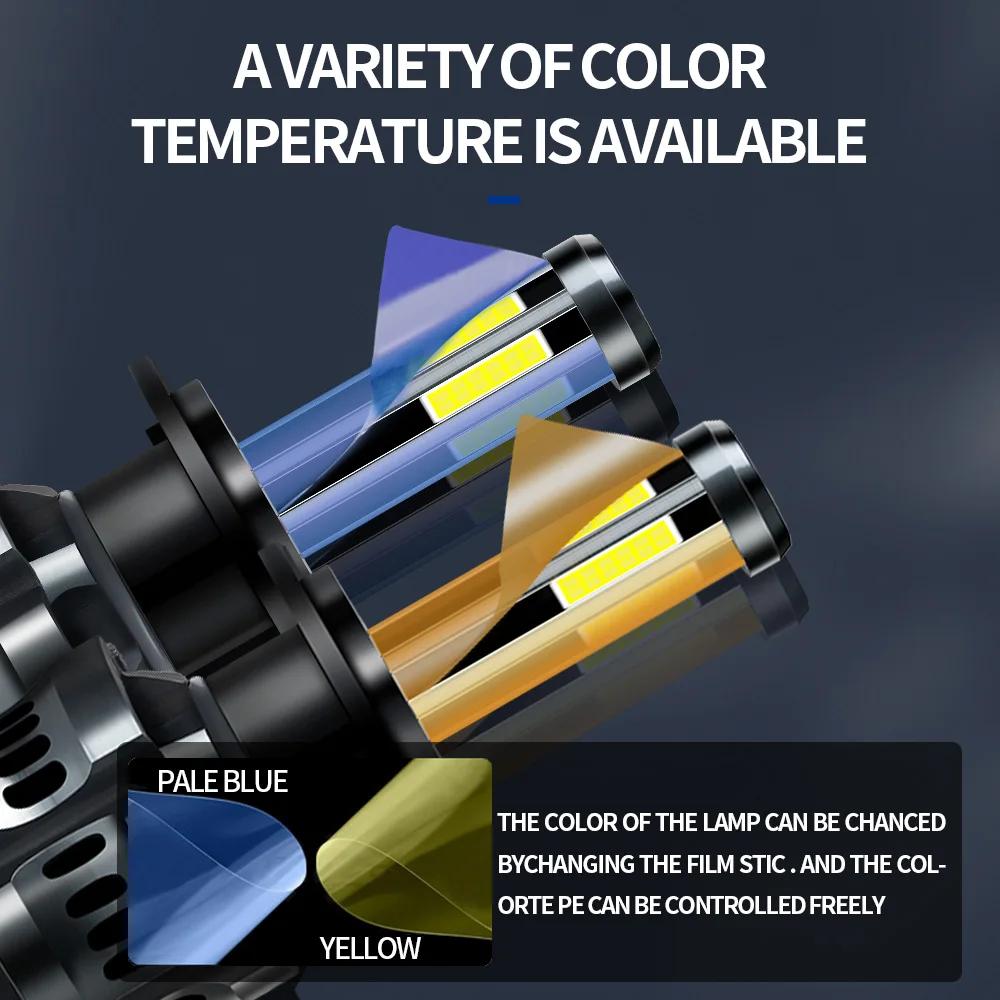 2x8 côtés COB H7 LED H11 H4 Hi/Lo H1 H3 H8 HB1 HB3 HB4 HB5 HIR2 H13 H27 9005 9006 9008 9012 ampoules