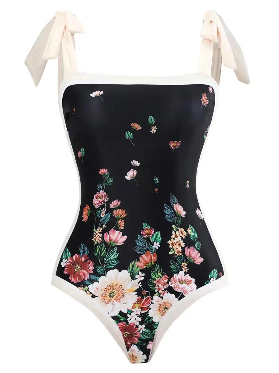Maillot de bain une pièce 2026 avec jupe échancrée et rembourrage, sexy, pour femme, tenue de plage 