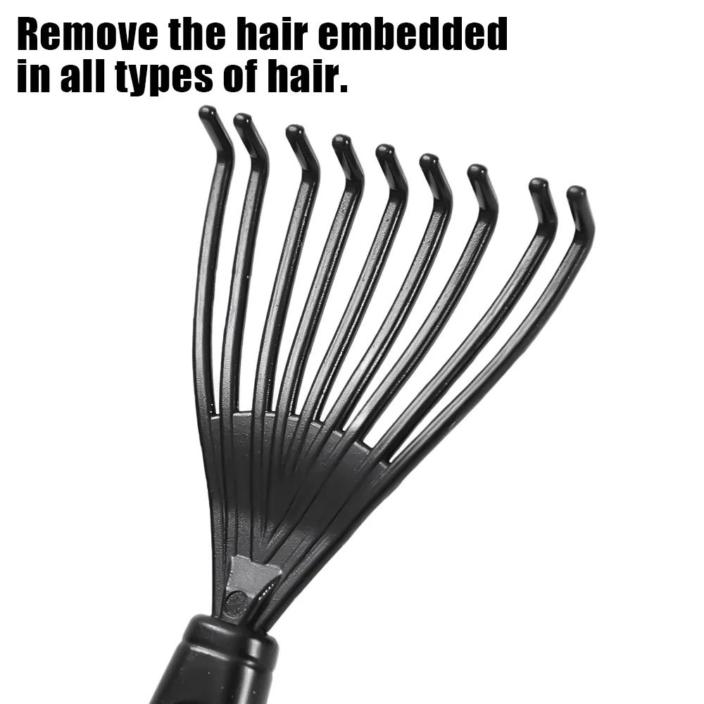 Mini nettoyeur de peigne en plastique, brosse à cheveux intégrée, épilateur, poignée domestique, bro